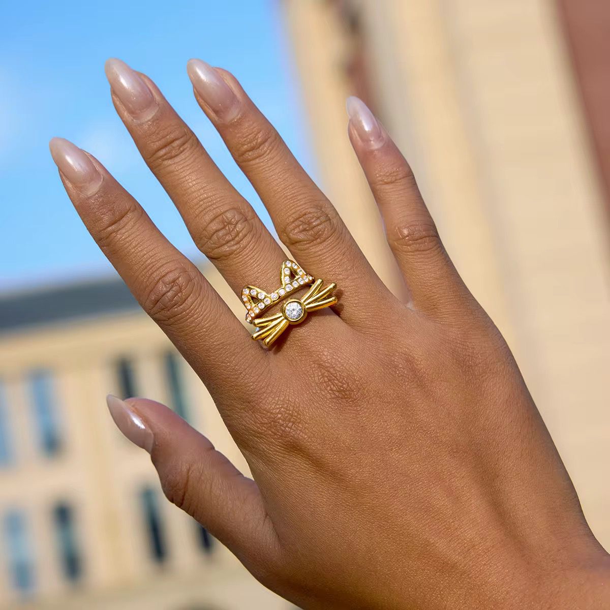 Neko Zircon Pave Ring