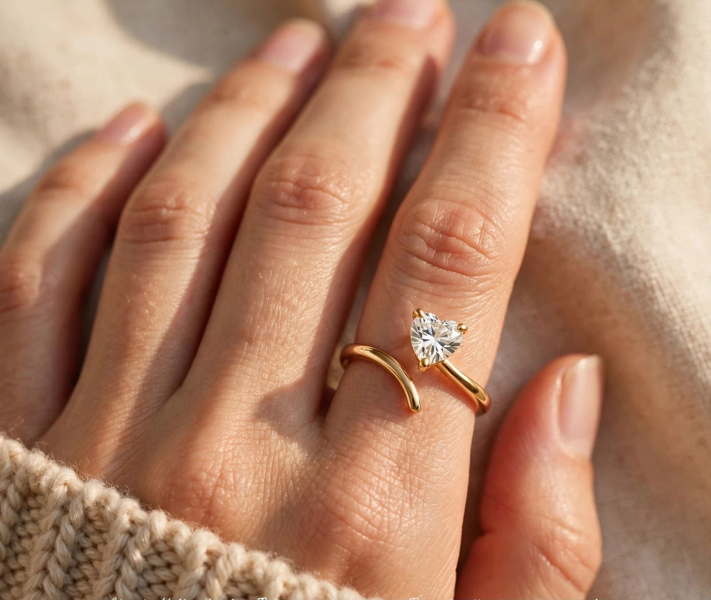 Amelia Heart Ring
