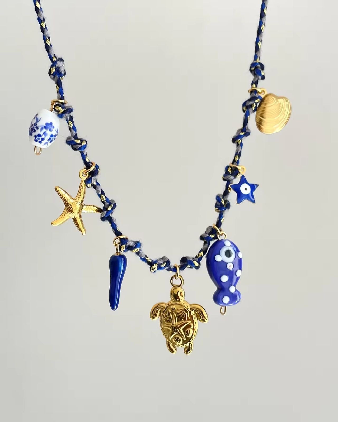 Ocean Serenity Charm Necklace