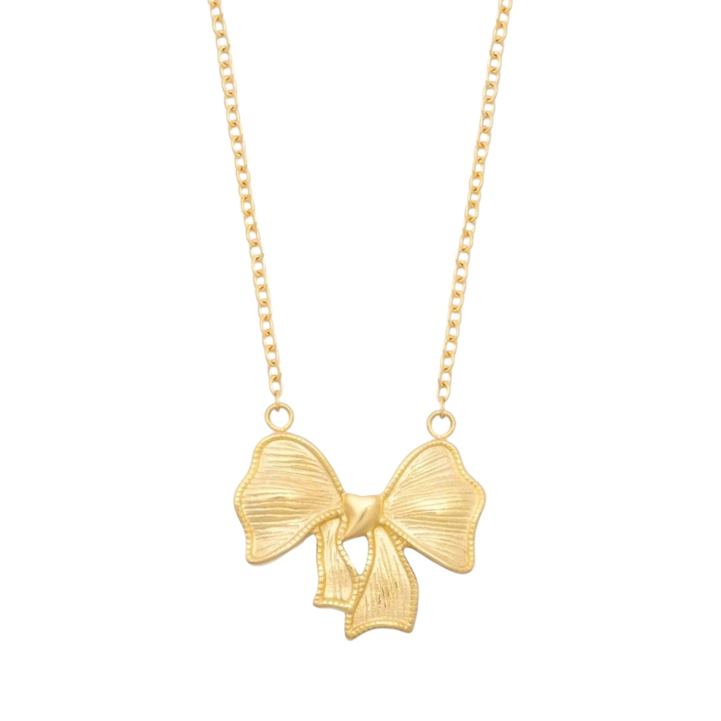 Marci Bow Necklace -18K