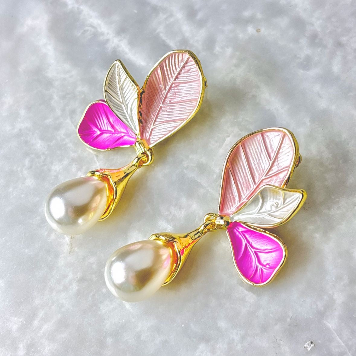 Petal Earrings -Pink Affair