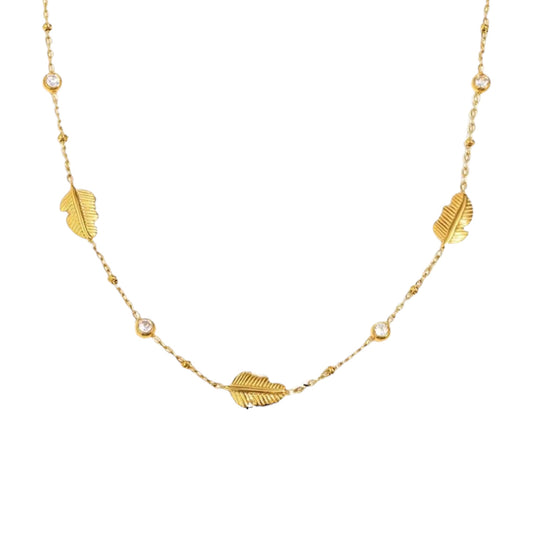 Feather Charm Necklace