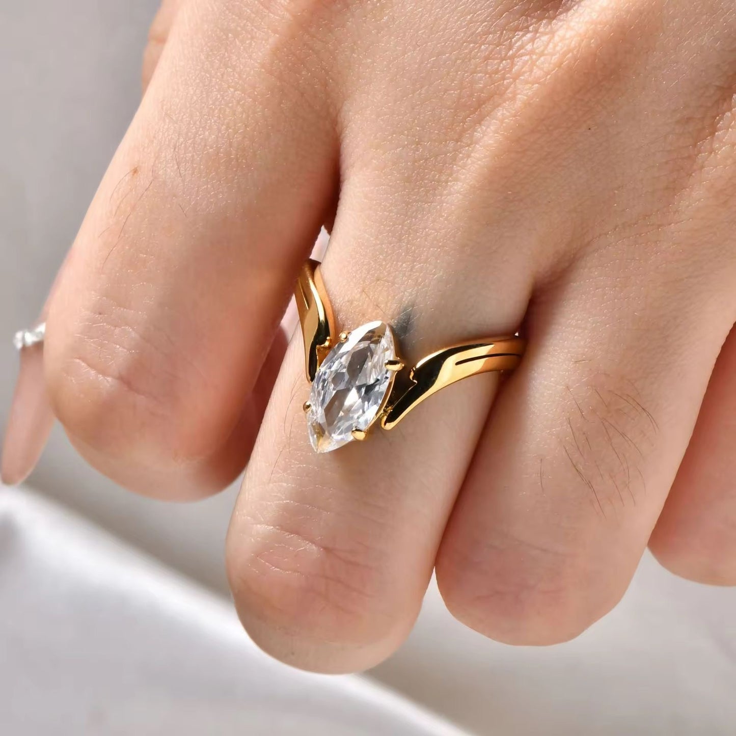 Marquis Diamond Ring