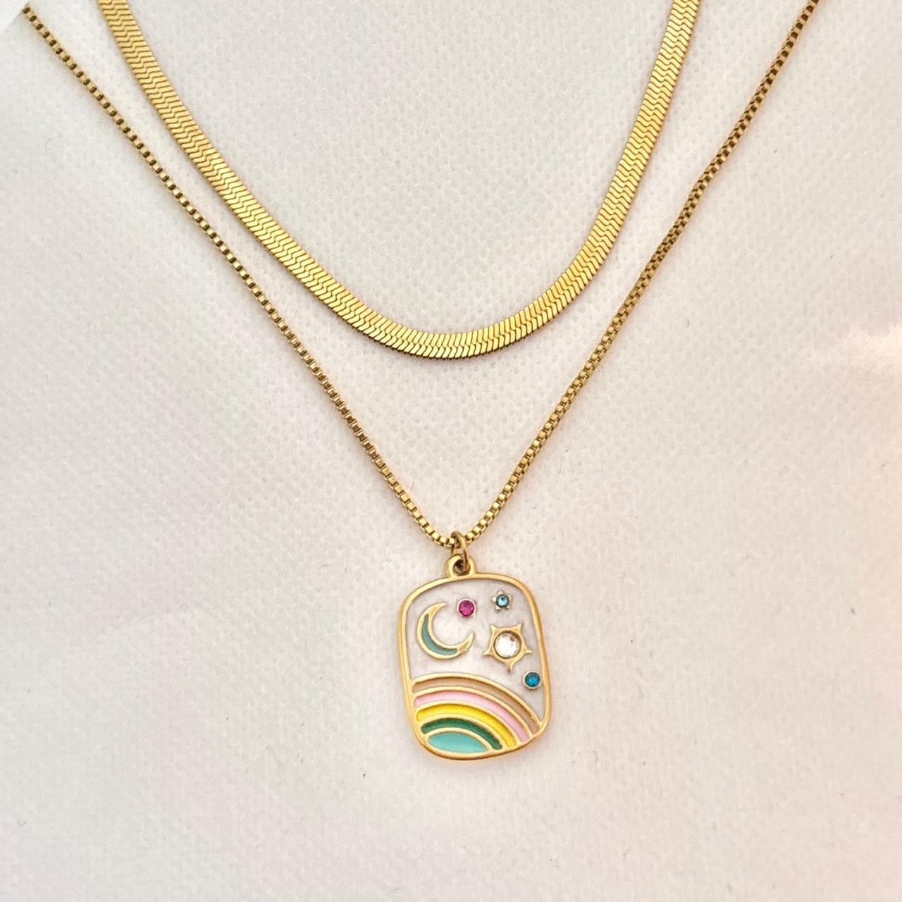 Pastel Dreams Layered Necklace