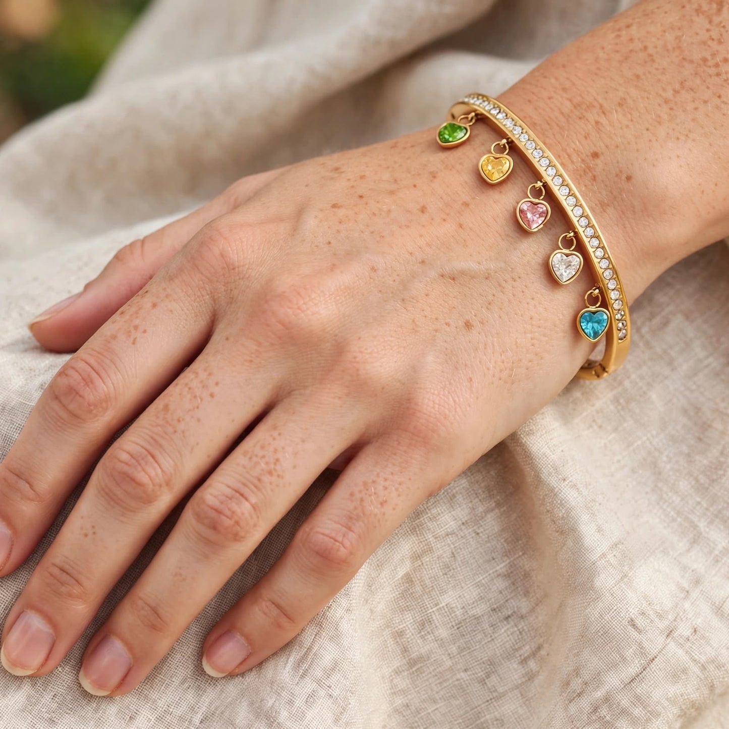 Candy Crush Heart Charm Bracelet