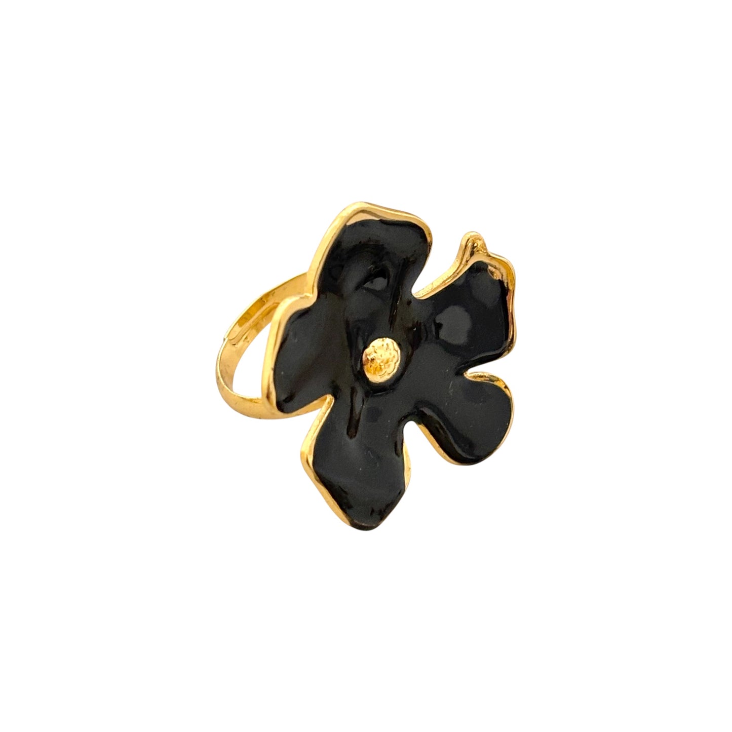 Hibiscus Ring -Black