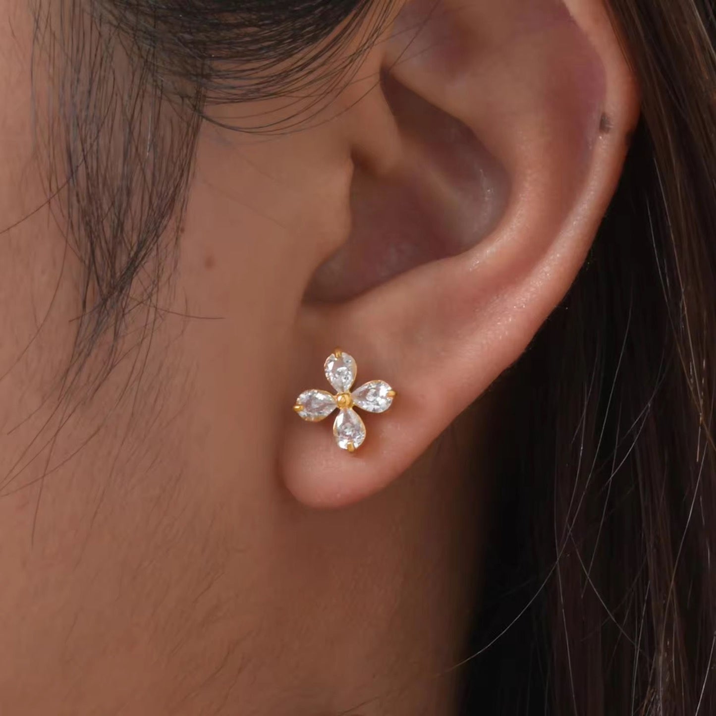 Dynasty Crystal Flora Studs