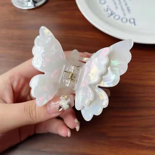 Pearlescent Flutter Claw Clip