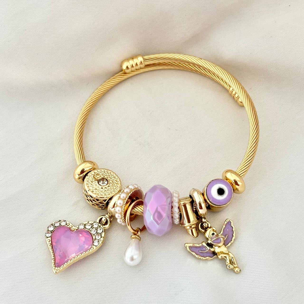 Lilac Dreams Charms Bracelet