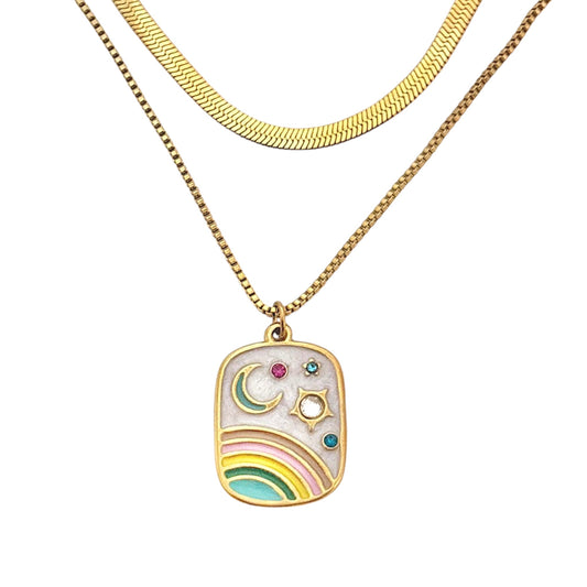 Pastel Dreams Layered Necklace