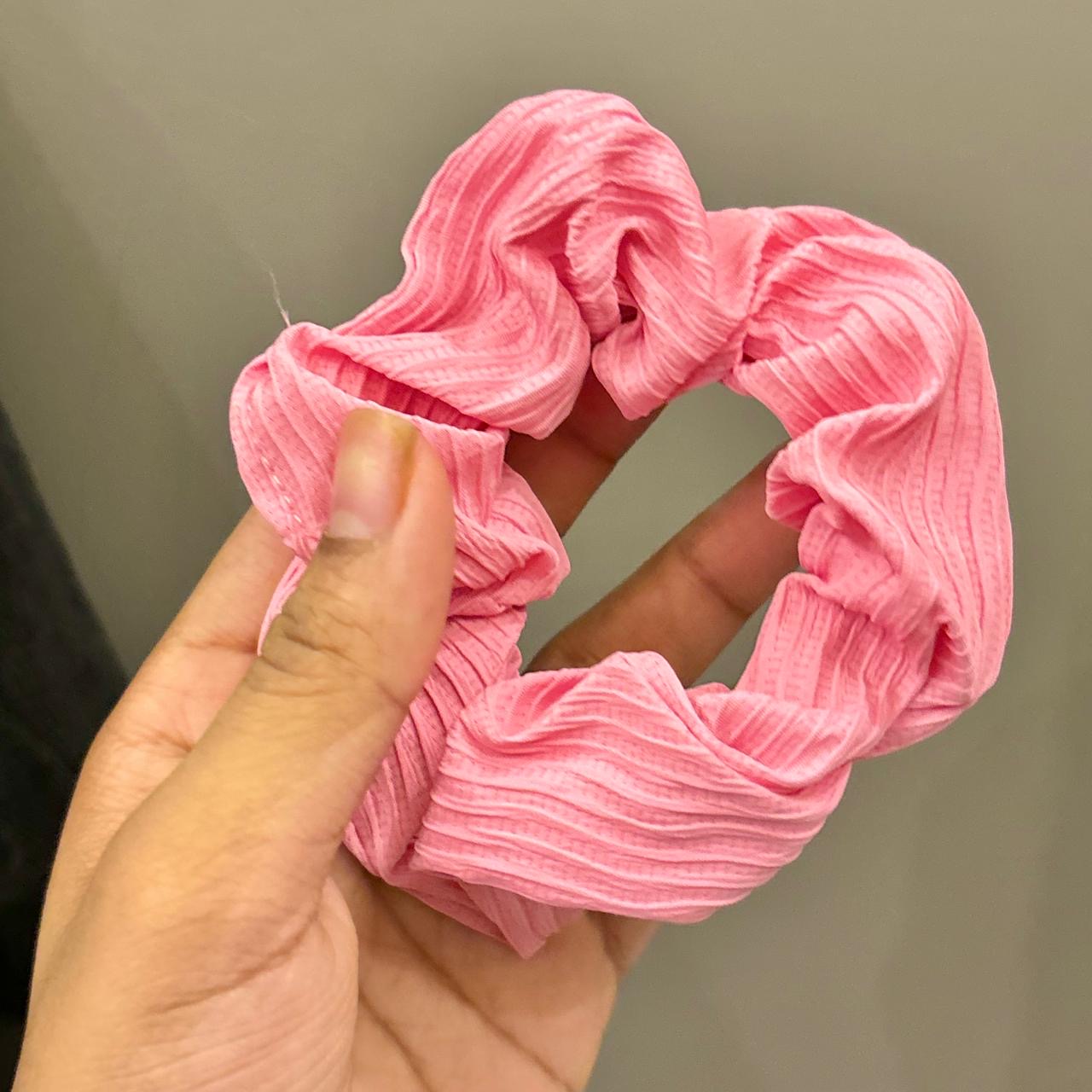 Poppy Crinkle Textured Scrunchie