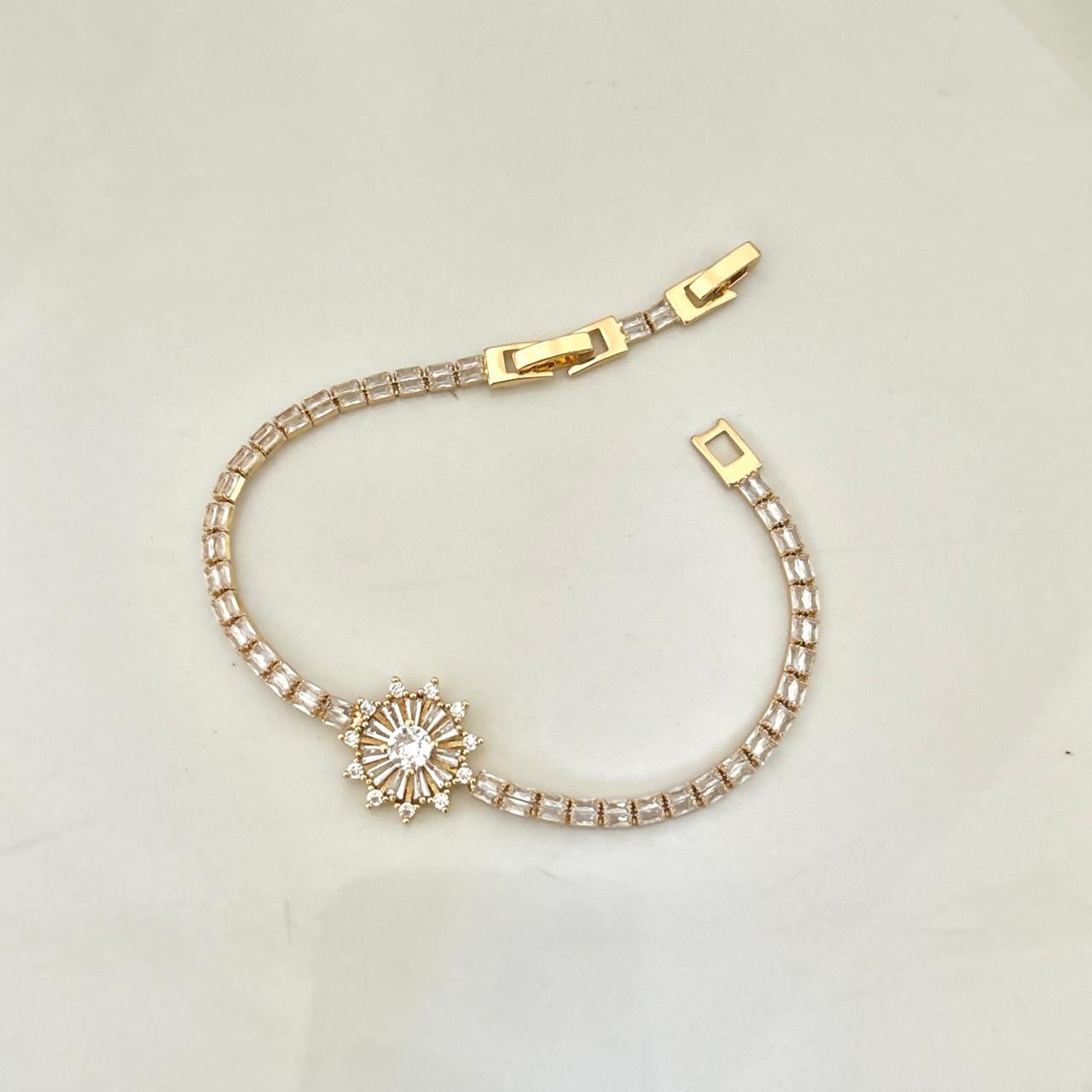 Shimmer Baguette Tennis Bracelet