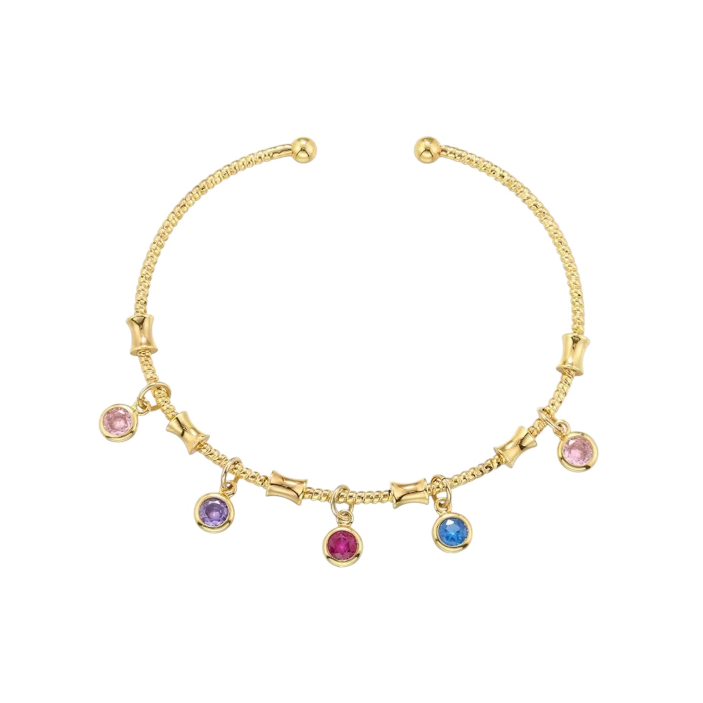 Petite Gem Charm Cuff