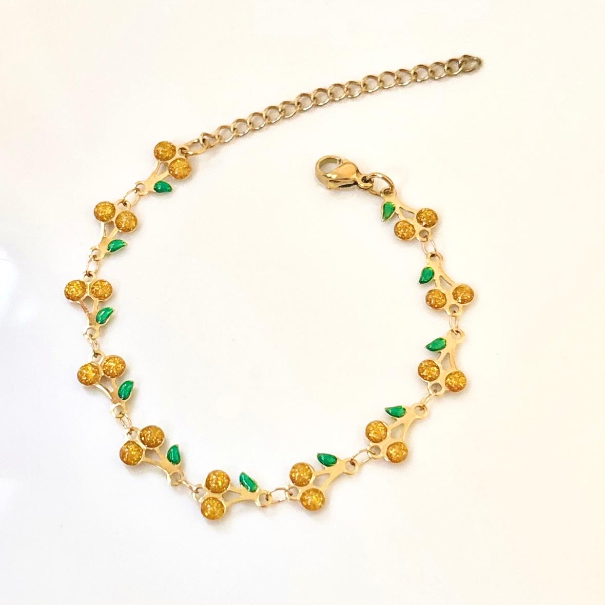 Cherry Crush Bracelet -Yellow