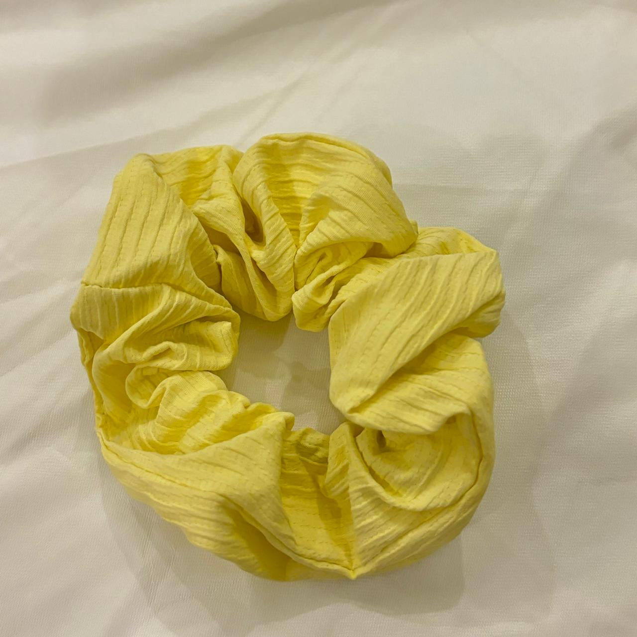 Sunshine Crinkle Textured Scrunchie