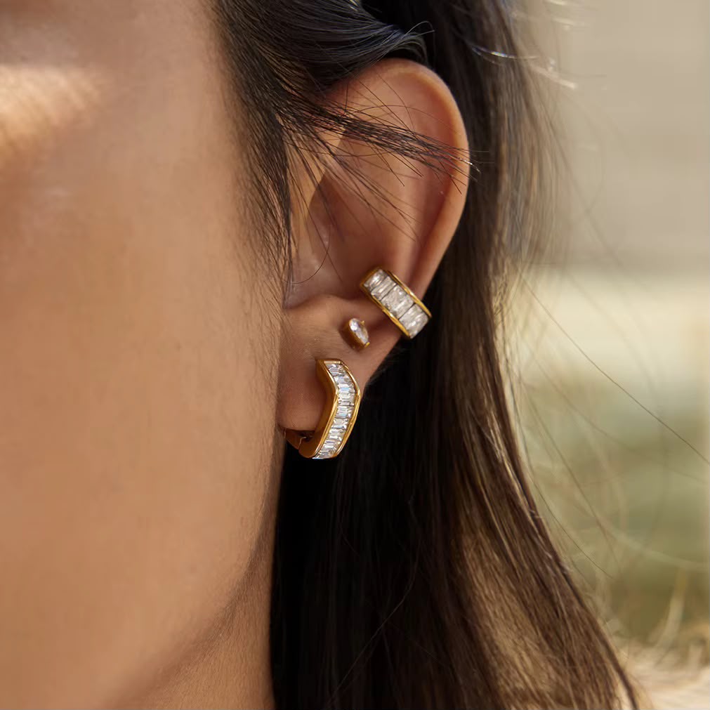 Anatasia Crystal Hoops