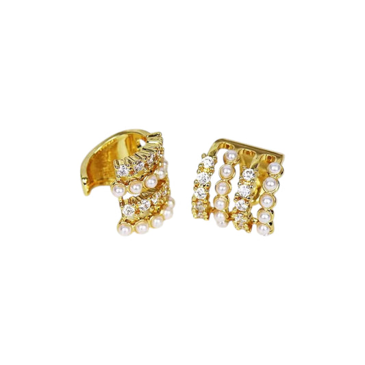 Diamanté Perle Ear cuff