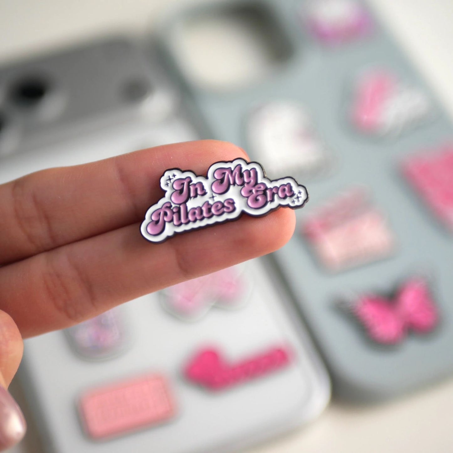 In My Pilates Era Phone Metal Charm