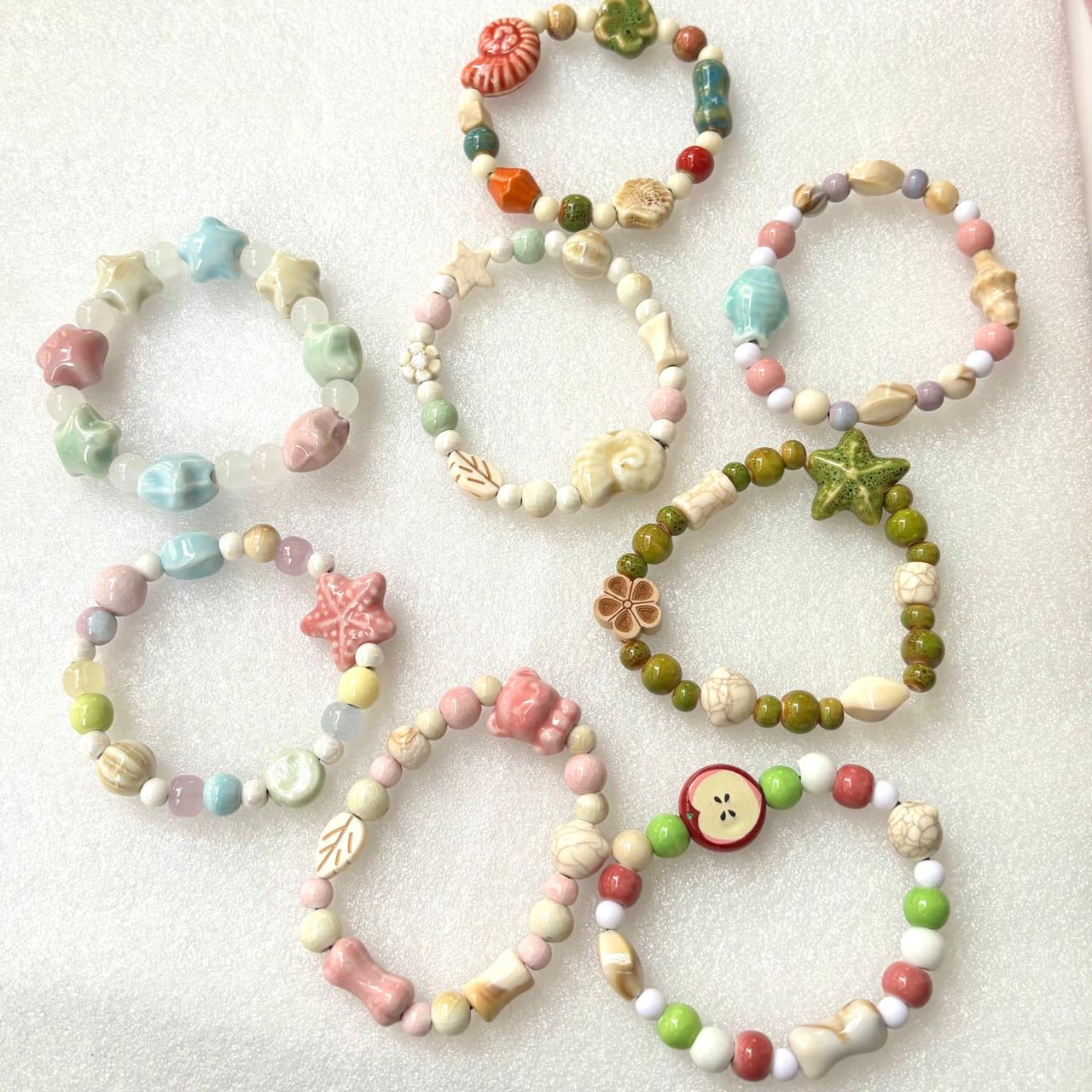 Vanilla Tide Beaded Bracelet