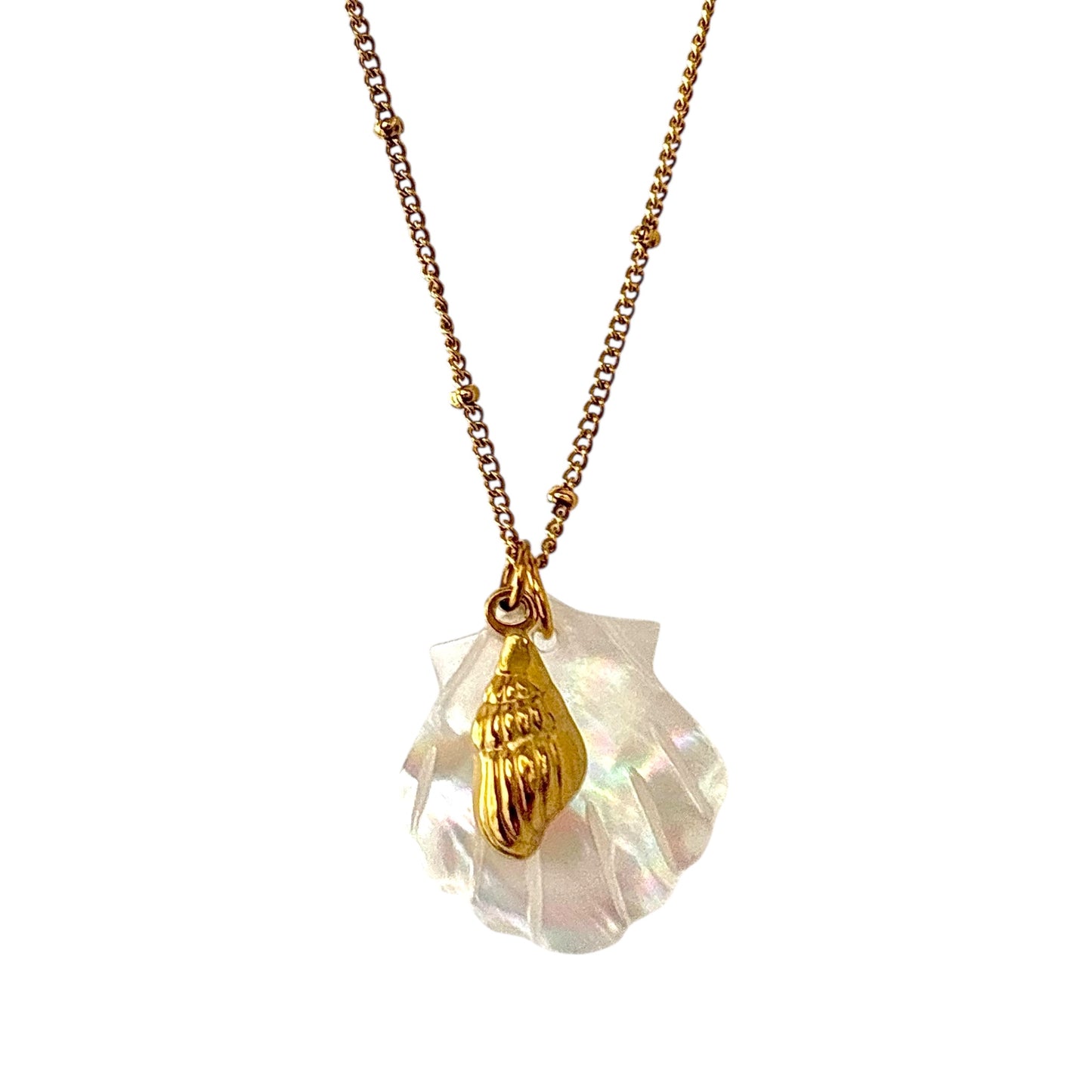 Ocean Whisper Charm Necklace