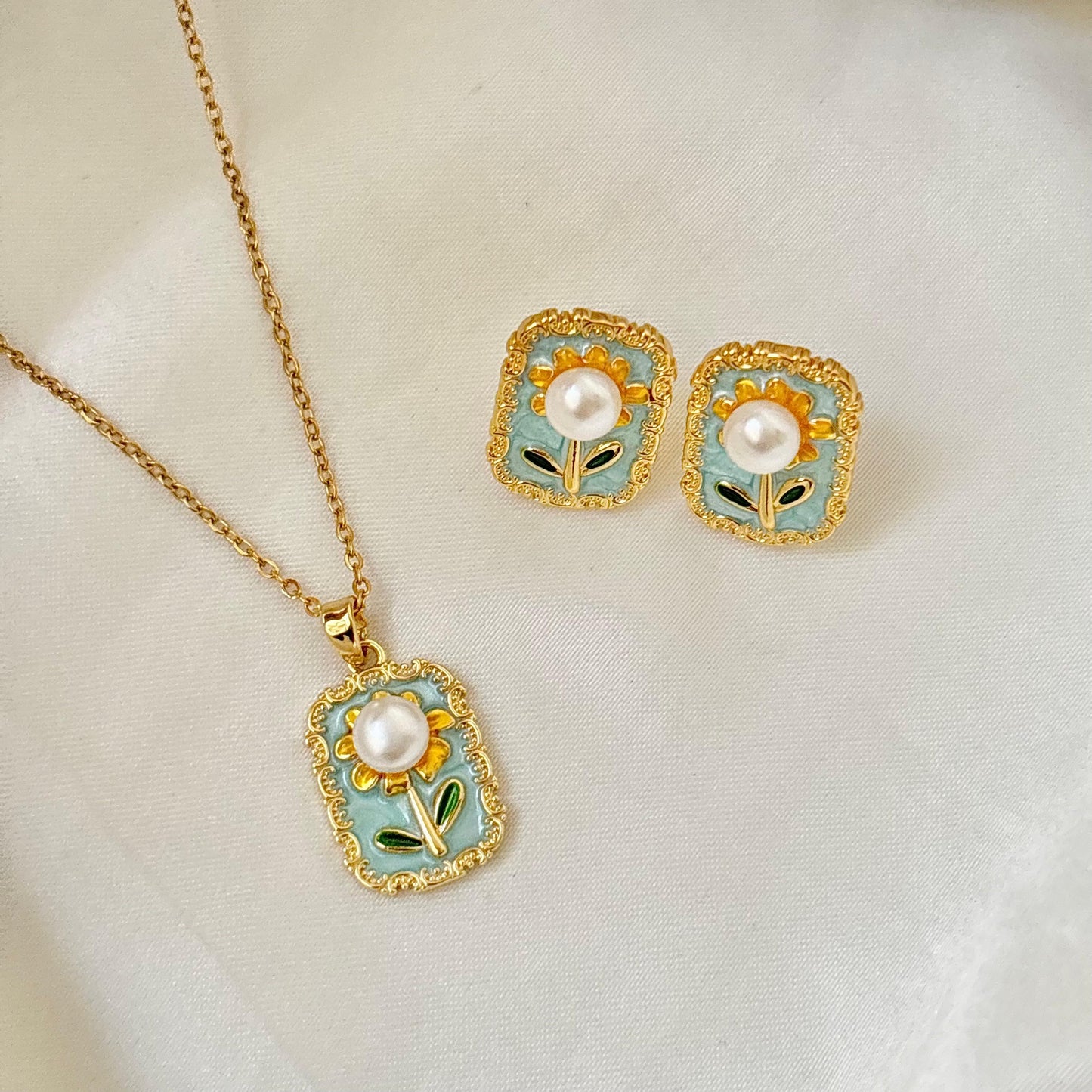 Sea Breez Flora Set -Hand Painted