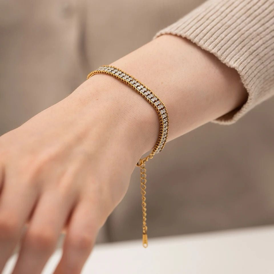 Clara Zircon Bracelet -18K