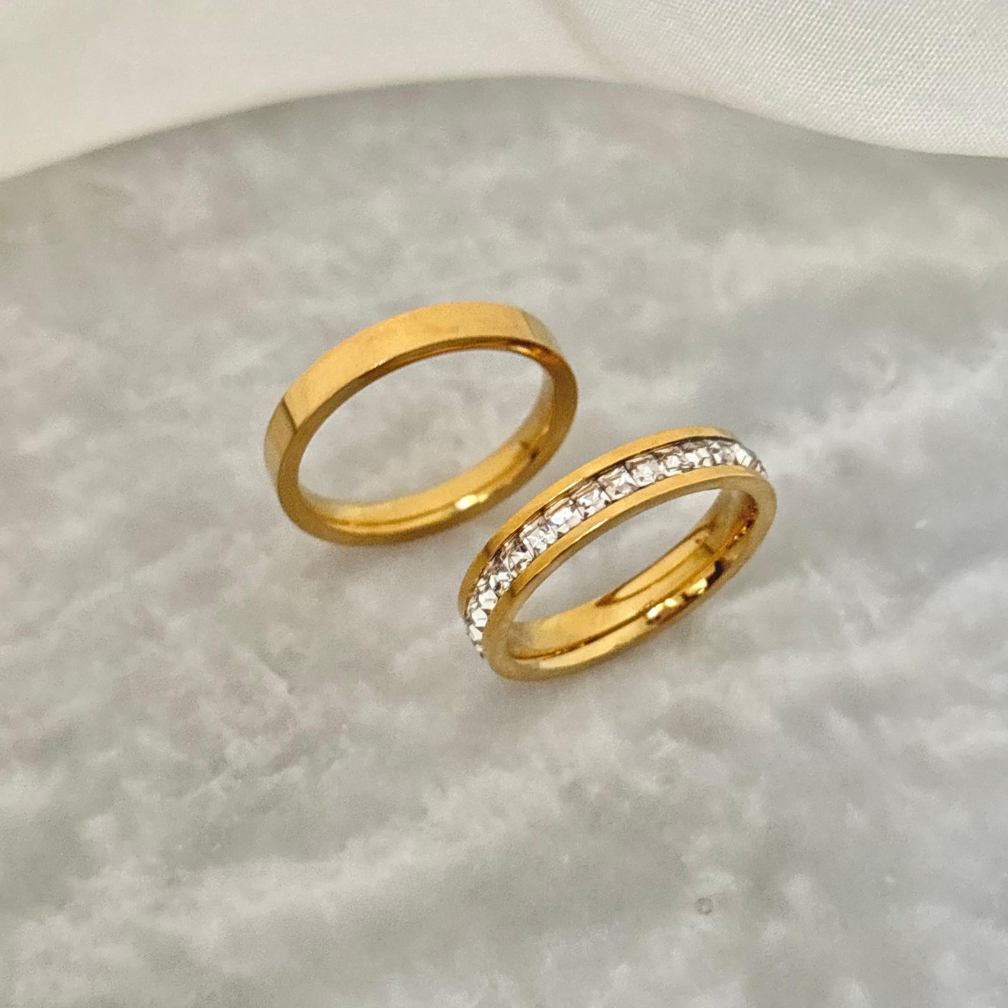 The Glitz Band Ring Set -Set Of Two