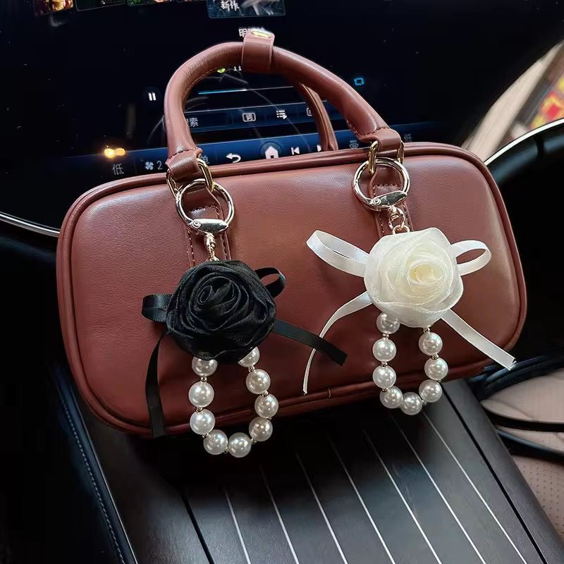 Rosa Pearl Bag Charm XKeychain