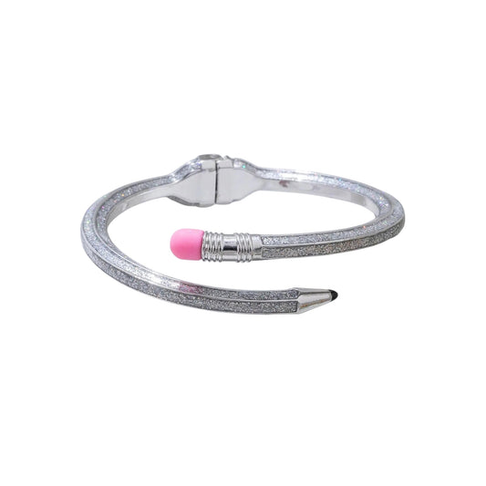 PENCIL Bracelet •Gliterry Silver