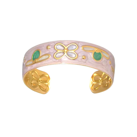 Lotus Thick LUX Cuff -Pink