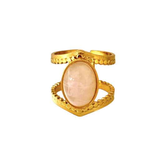 Pink Quartz Ring