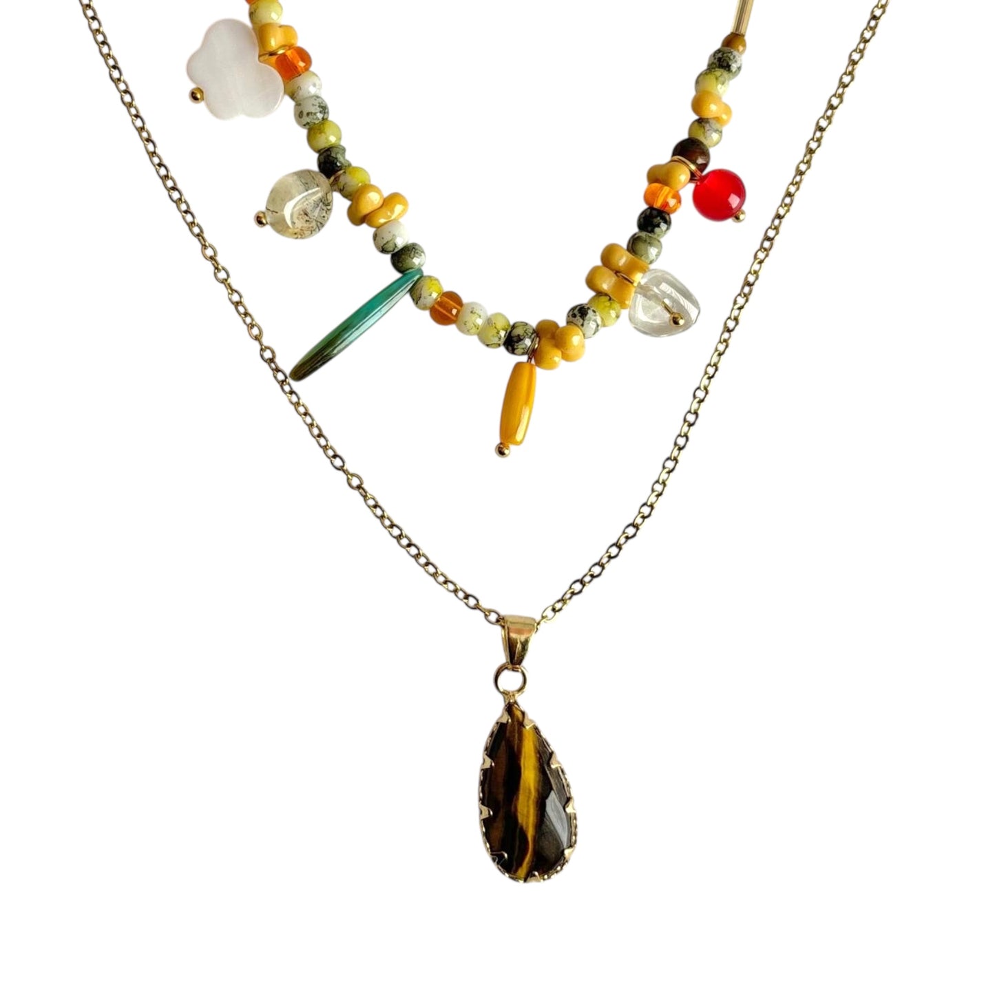 Color Rush Necklace Set-2 Of Two