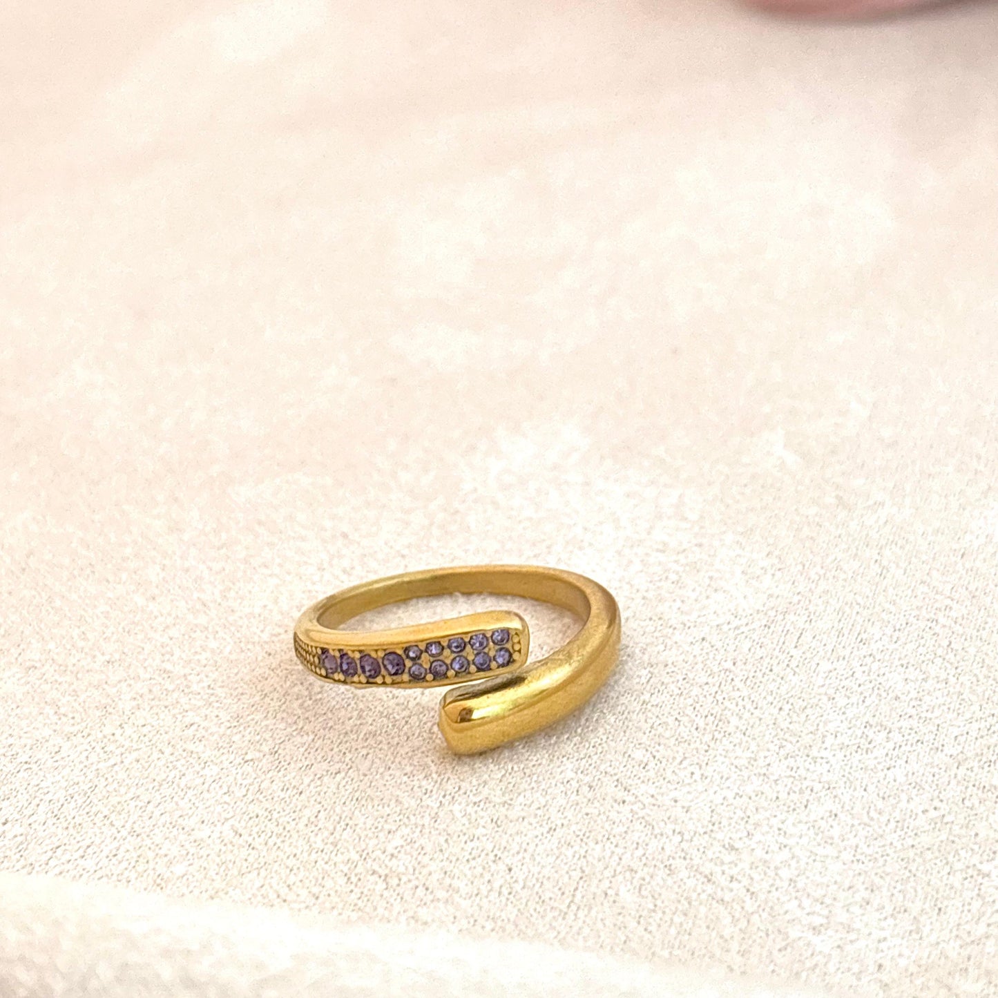 Amethyst Pave Ring