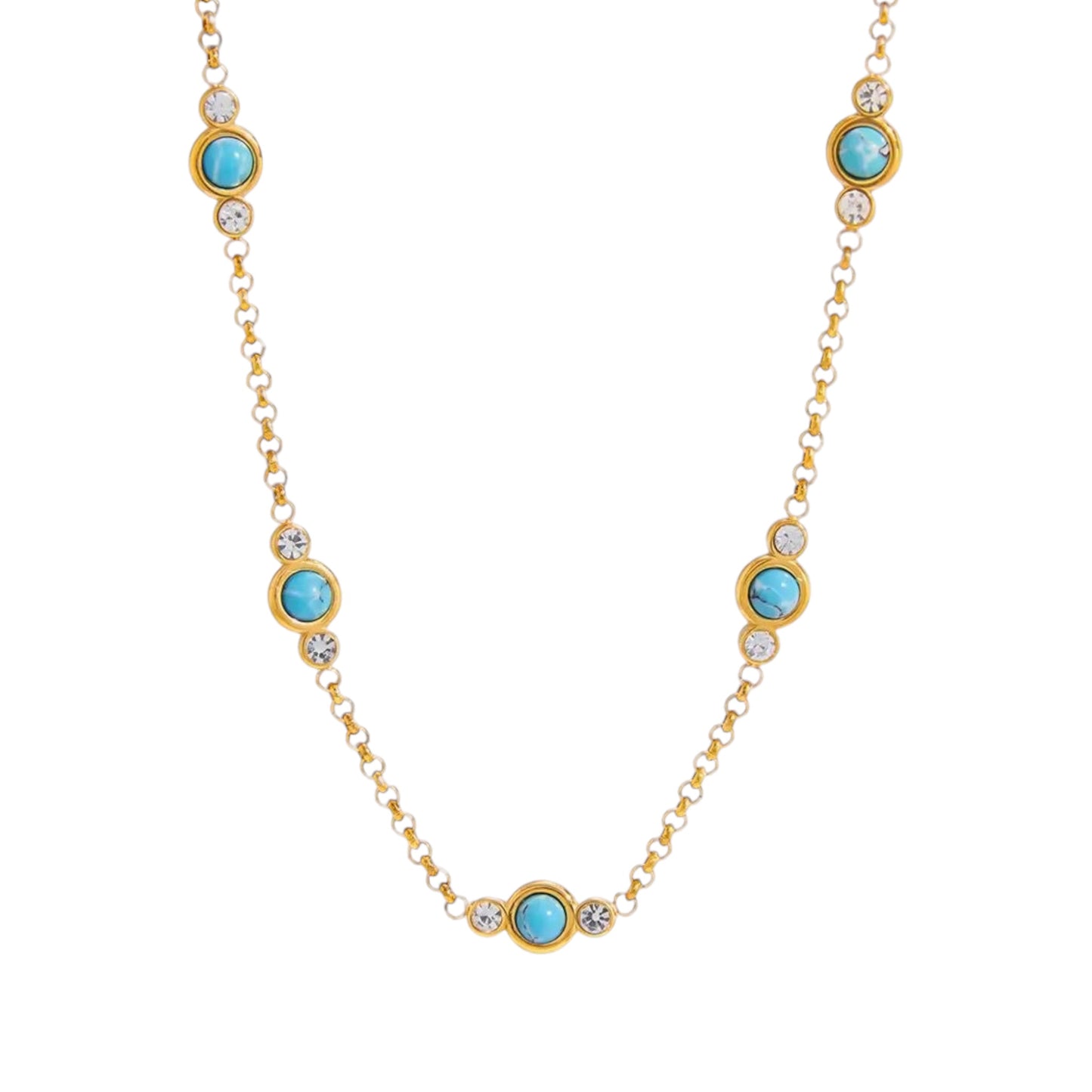 Dolce Turquoise Beaded Necklace