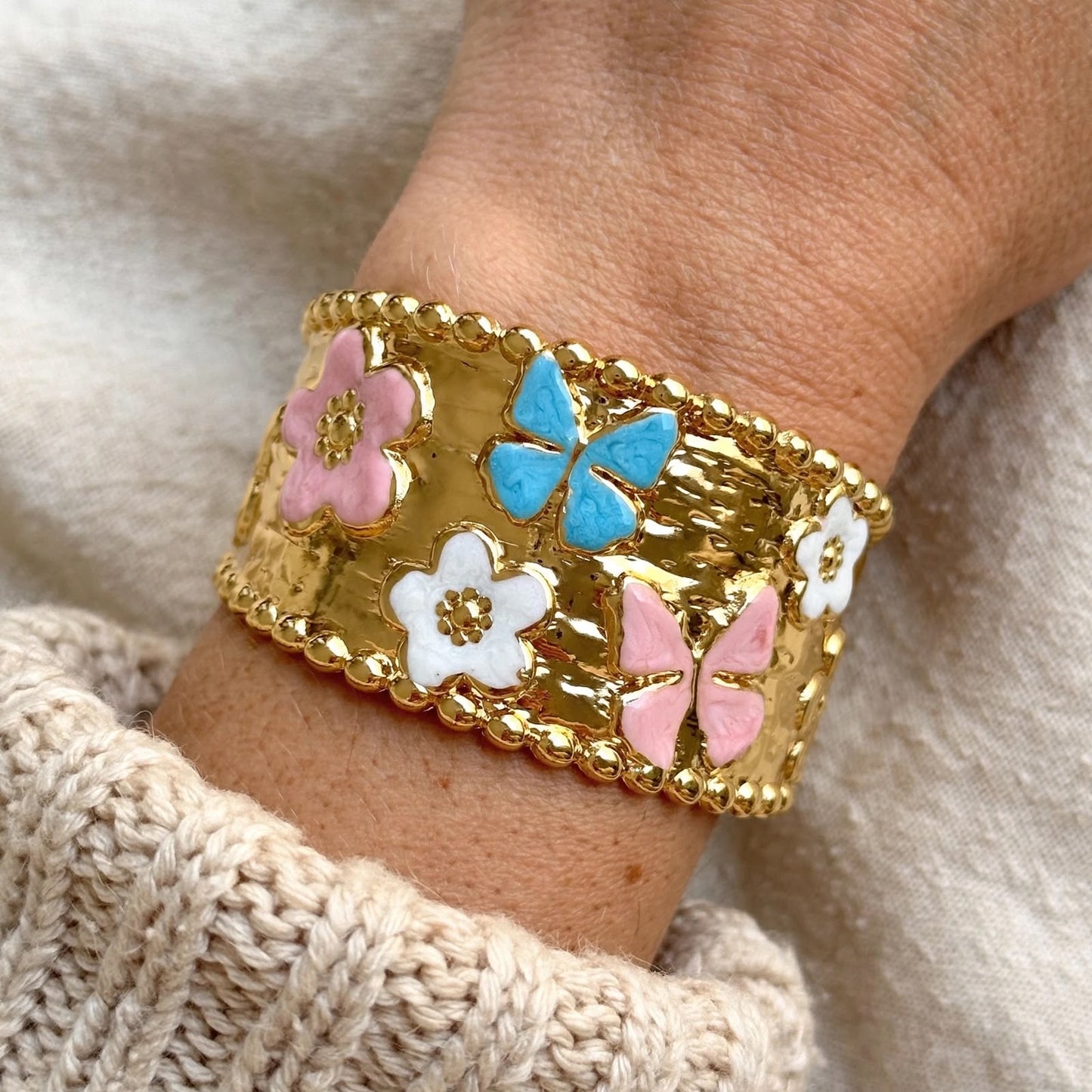 Bliss Gardenia Cuff