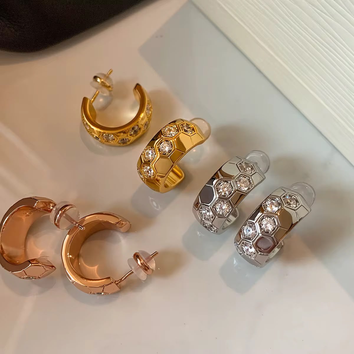 Honey Comb Hoops