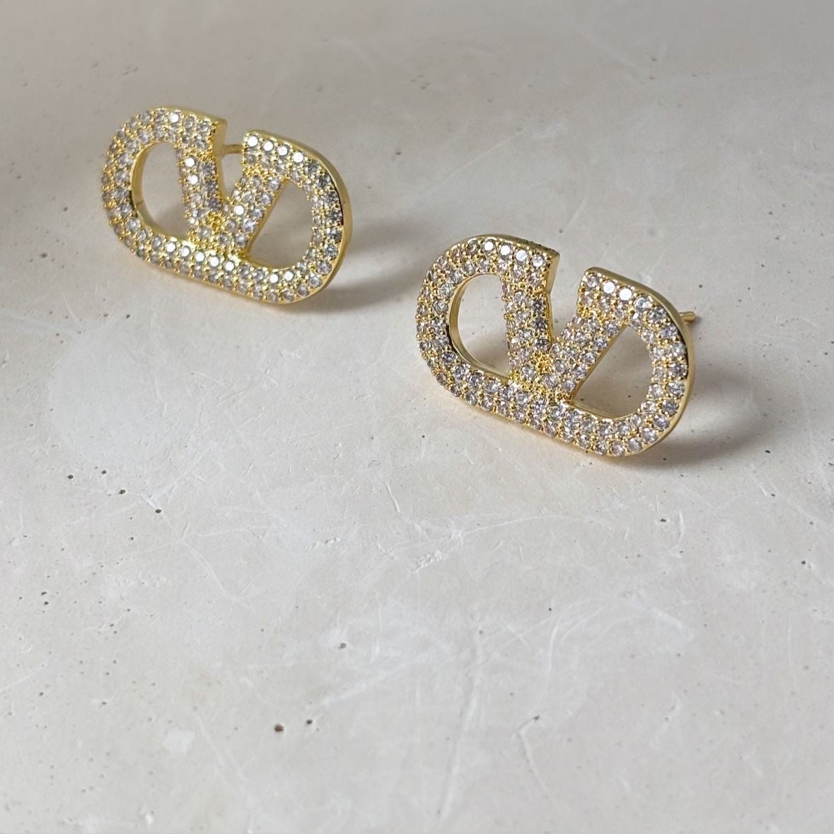 Luxury V-Logo Studs