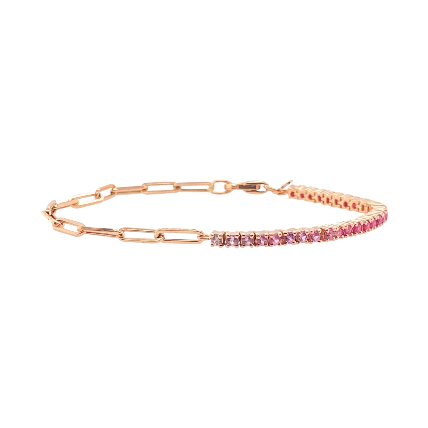 Missy Diamante X Link Bracelet -Pink