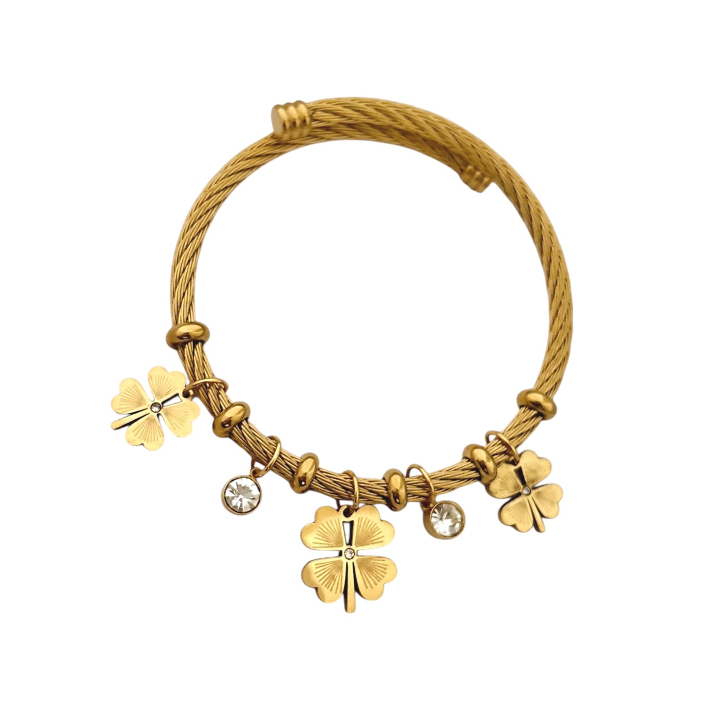 Lucky Charm Cz Bracelet -18K