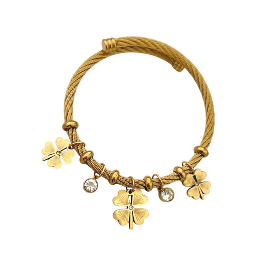 Lucky Charm Cz Bracelet -18K