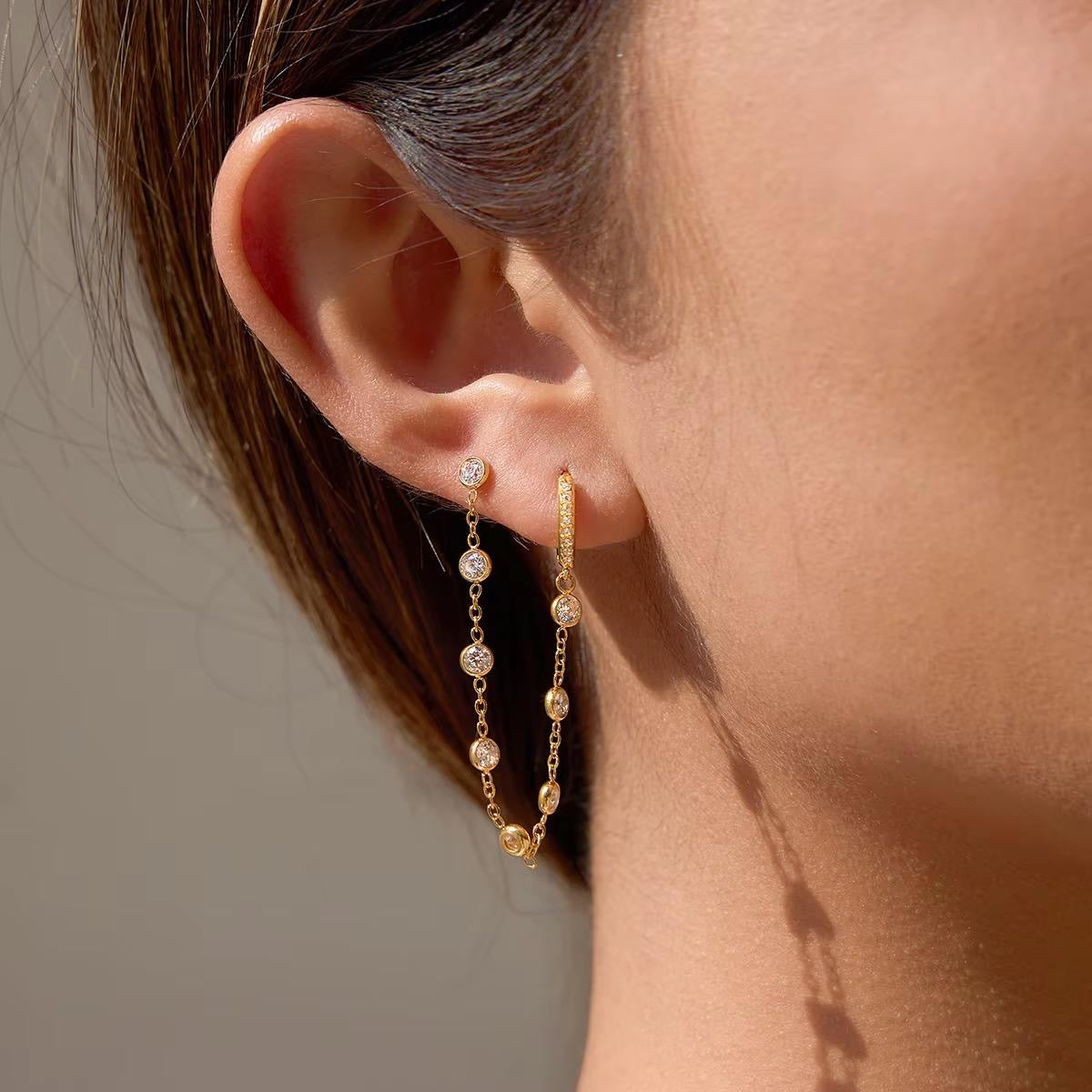 Capri Clarté Stack Earrings