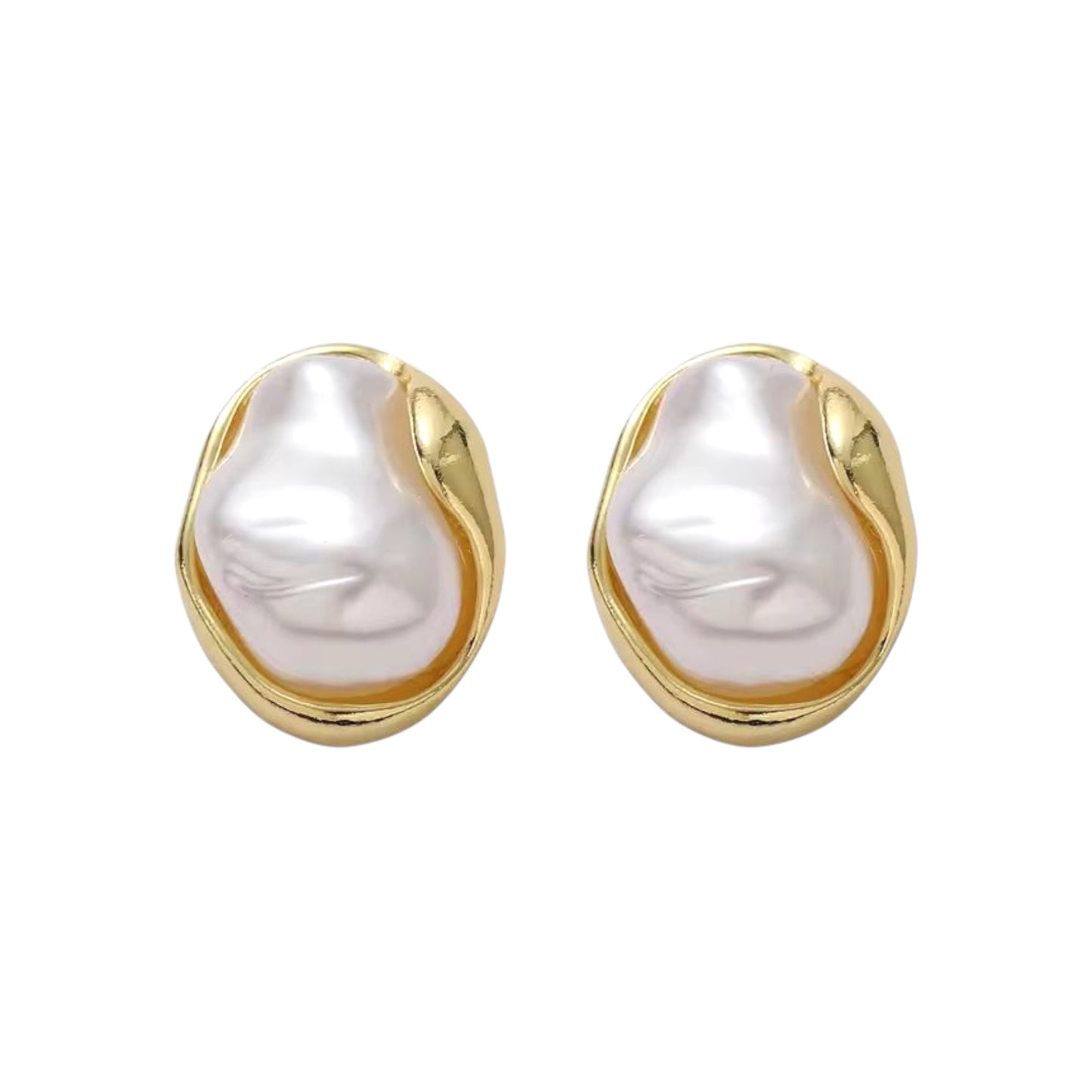 Baroque Pearl Studs
