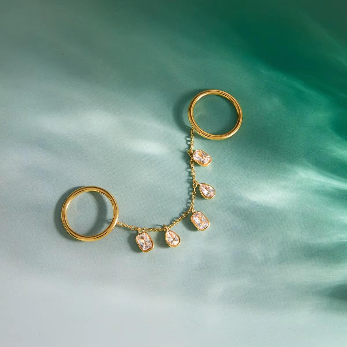 Chandelier Drape Stack Ring