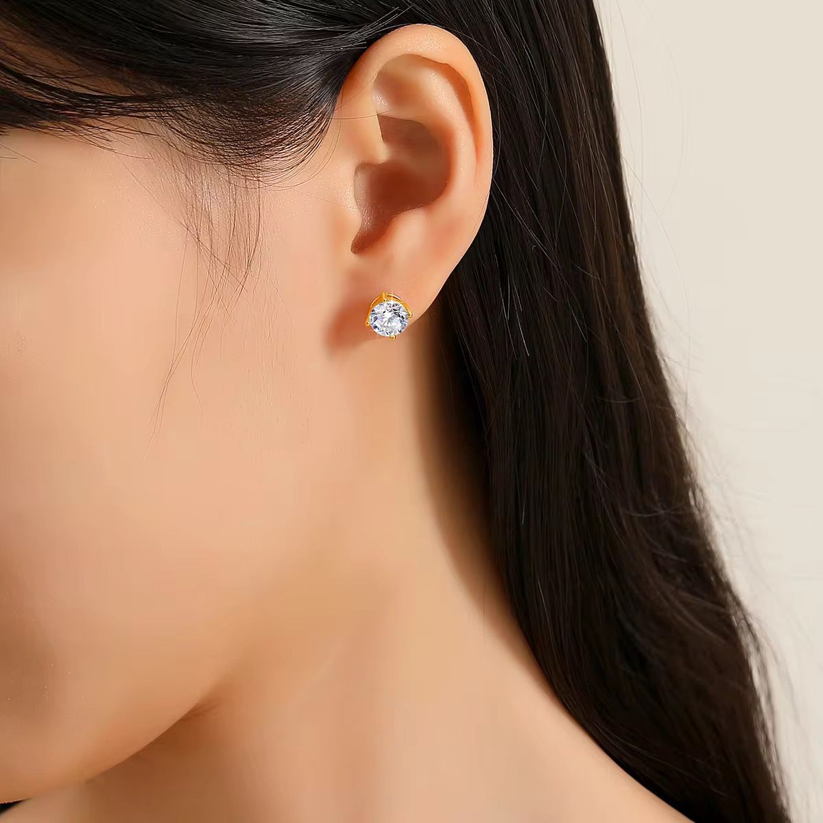 Diamond Dainty Dot Studs