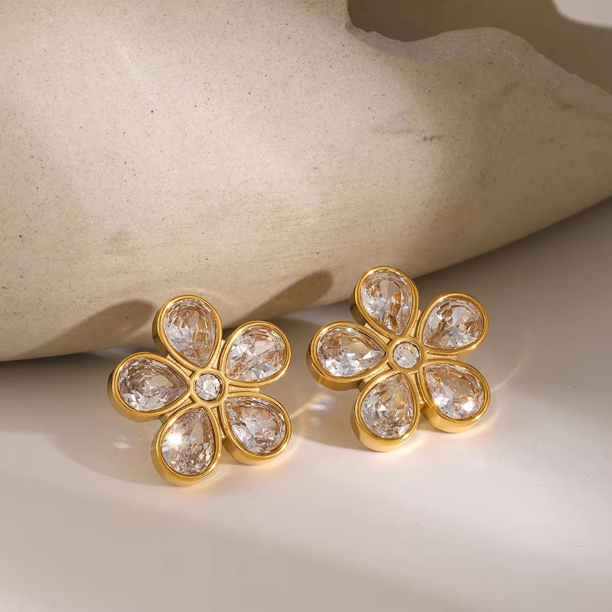 Crystal Flora Studs