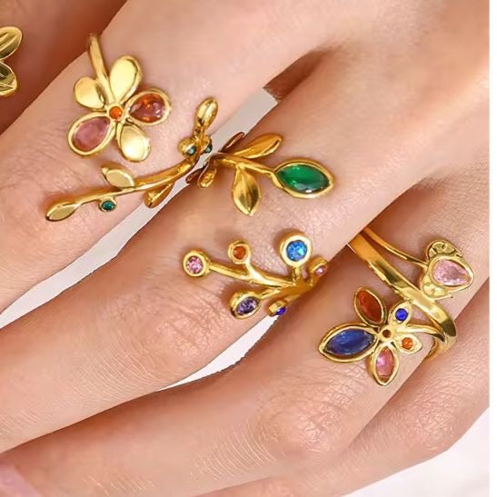 Dandelion Rainbow Ring