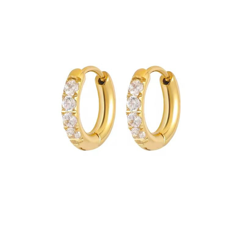 Everyday Zircon Hoops