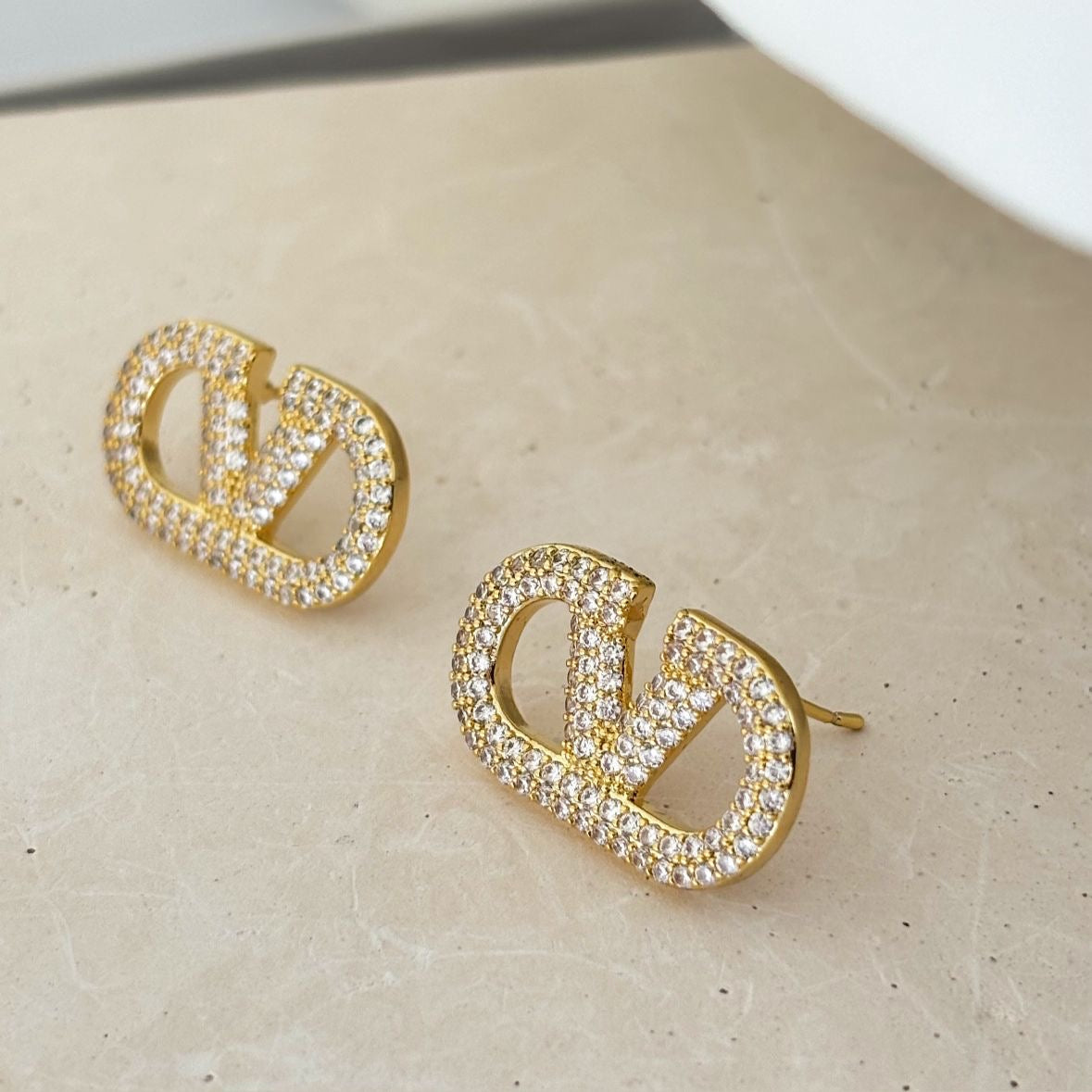 Luxury V-Logo Studs