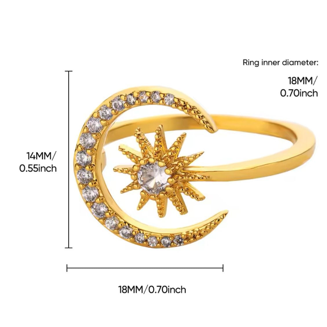 Cosmic Glitz Ring -18K