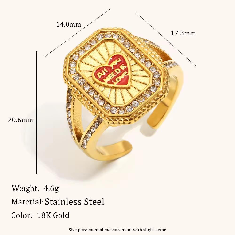 All You Need Is LOVE Signet Ring